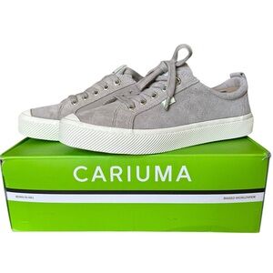 Cariuma OCA Low Cloud Grey Suede Sneakers Size 9